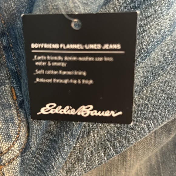 Women’s Eddie Bauer flannel lined jeans. Size 4. NWT - Picture 5 of 6